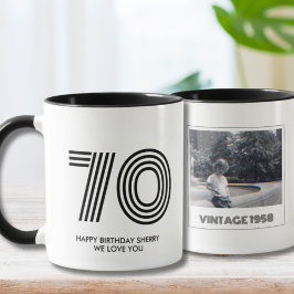 70:e Födelsedagsfestens favoritVintage Mugg