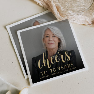 70:e Födelsedagsfestens fotoboers Pappersservett