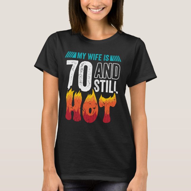 70:e födelsedagsfrukten är 70 Hetter 70 år O T Shirt (Framsida)