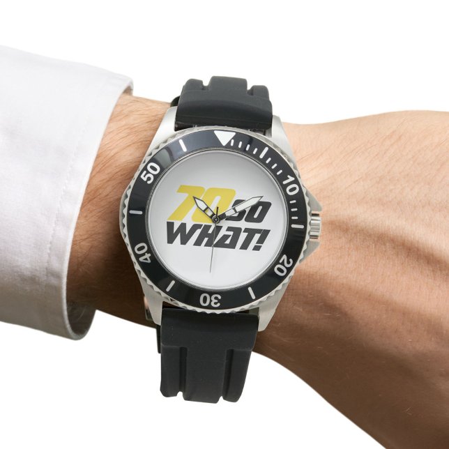 70:e födelsedagsgåva - Motiv och nutida modern Armbandsur (Skapare uppladdad)