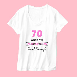 70:e födelsedagsgåvor till kvinnor T Shirt