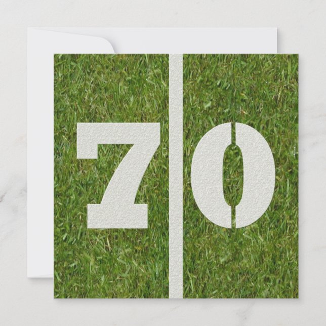 70:e födelsedagsinbjudan inbjudningar (Framsida)