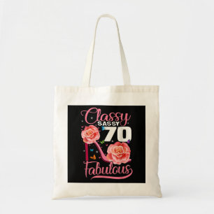 70:e födelsedagsklassen Gift Classy 70 Fabulous Fl Tygkasse