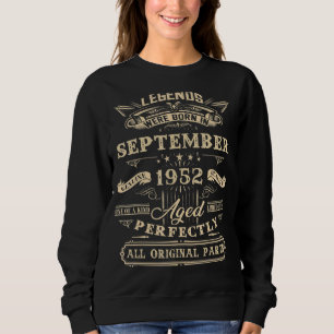70:e födelsedagsljud födda i september 1952 70 Y T Shirt