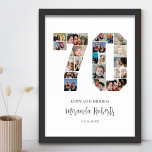 70:e födelsedagsnumret 70-Anpassningsbarnas fotoko Poster<br><div class="desc">Fira 70-årsdagen med den här personligen poster 70 fotokollage. Anpassadets gåva är också perfekt för bröllop-årsdagen. Det är ett underbart sätt att visning värdefulla minnen från ditt bröllop och gifta liv. Poster innehåller en samling foton som fångar in dessa speciella ögonblick och kan anpassas med namn, födelsedatum eller årsdatum. Det...</div>