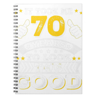 70:e födelsedagspresent - tog mig 70 år - 70 år ga anteckningsbok