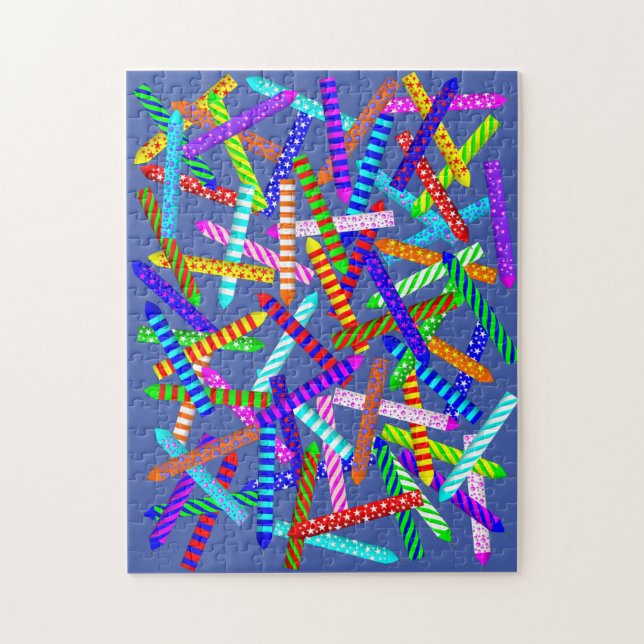 70:e födelsedagspressen Candle Jigszle Puzzle Pussel (Vertikal)