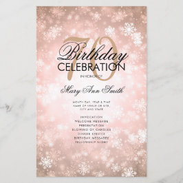 70:e födelsedagsprogrammet Ro Guld Wonderland