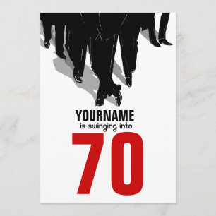 70:e födelsedagsswingers Råtta Pack Party Inbjudningar