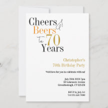 70:e födelsedagstjuren och Öl minimala Party