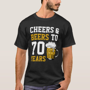 70:e födelsedagstjuren och Öl till 70 år T Shirt
