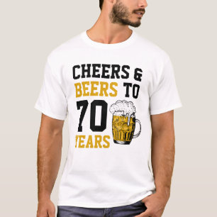 70:e födelsedagstjuren och Öl till 70 år T Shirt