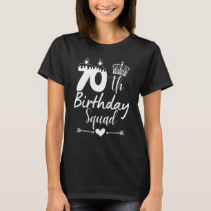 70:e födelsedagstorget Party Kvinnor i Manar 70 år T Shirt