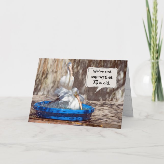 70:e födelsedlarna Humor Kort (Framsida)