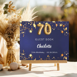 70:e födelsens blå guld-stjärnor gästböcker