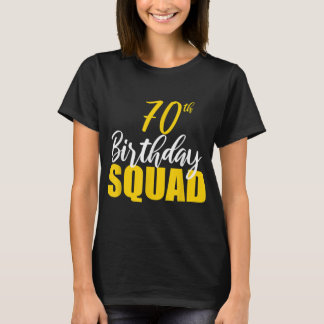 70:e Grattis på födelsedagen Squad Party Bday Fami T Shirt