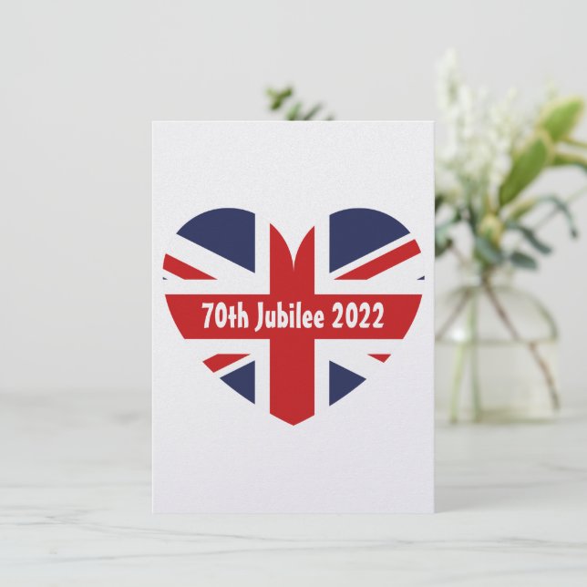 70:e jubileet 2022 British Flagga Meny (Stående Fram)
