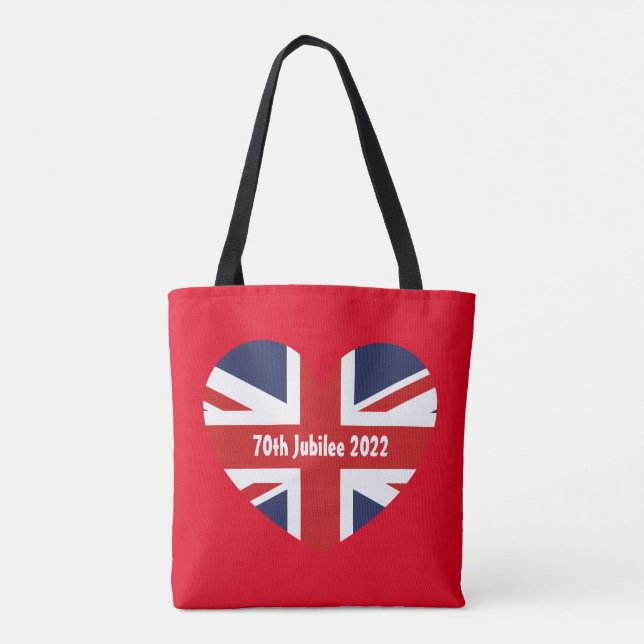 70:e jubileet 2022 Red British Flagga Tygkasse (Baksida)