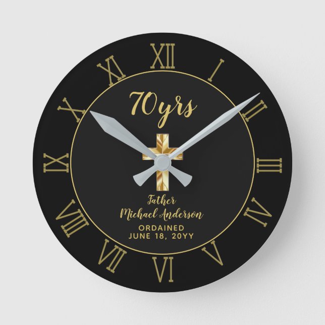 70:e Ordination-jubileumsfirandet - pris Golden Ju Rund Klocka (Framsida)