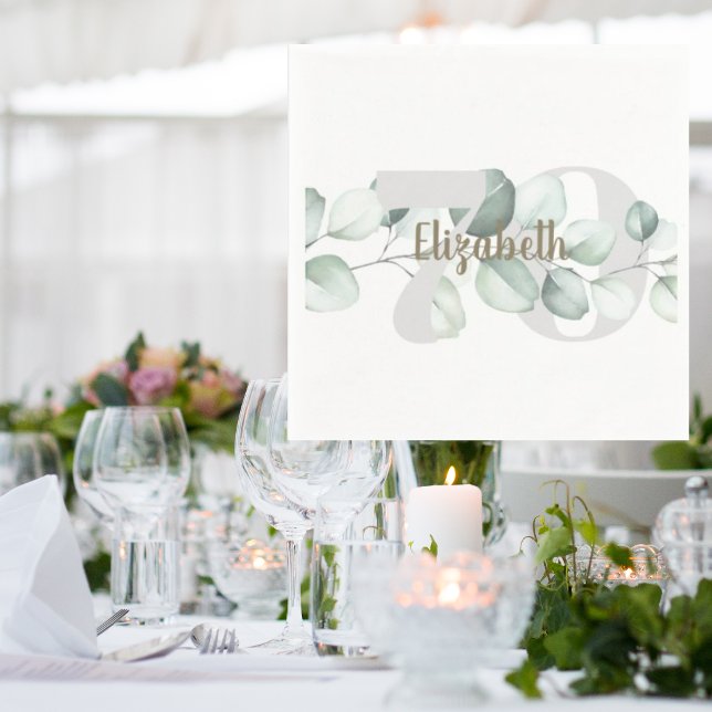 70:e Personligen Napkins Pappersservett (Skapare uppladdad)
