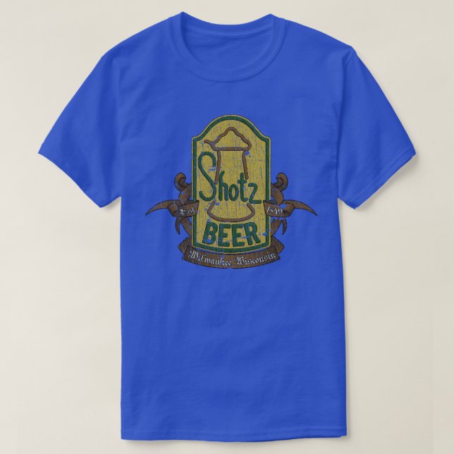70:e TV Shotz Beer Milwaukee 1849 T Shirt (Design framsida)