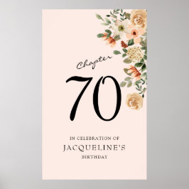 70:e Vintagens Blommigt Poster