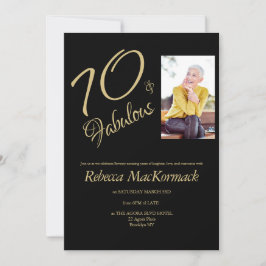 70 & Fantastisk | Elegant 70-årsfirande Inbjudningar