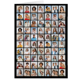 70 Fotokollage Editable Färg-mappat kort