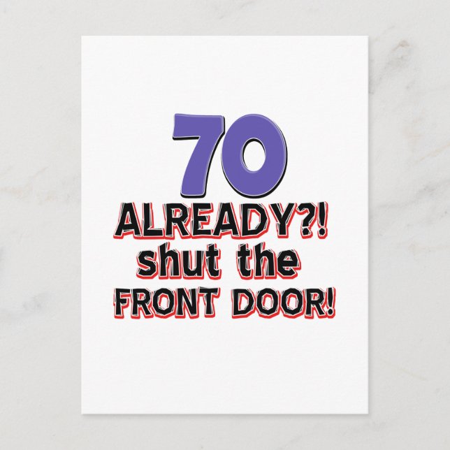 70? Håll käften! Vykort (Framsida)