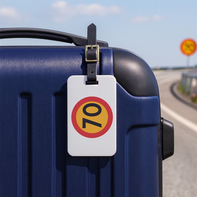 70 Hastighetsbegränsande vägtrafikskylt Bagagebricka (Skapare uppladdad)