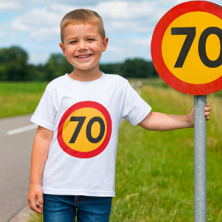 70 Hastighetsbegränsande vägtrafikskylt T Shirt