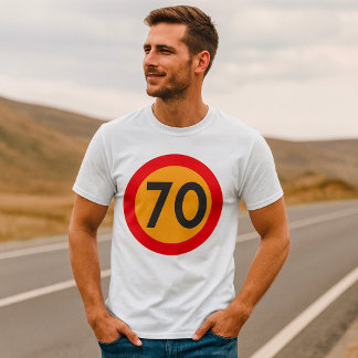 70 Hastighetsbegränsande vägtrafikskylt T Shirt