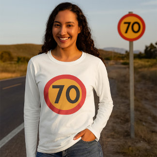 70 Hastighetsbegränsande vägtrafikskylt T Shirt