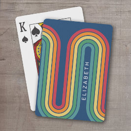70 Inspired Line Art Blue Red Orange Gult Arch Casinokort