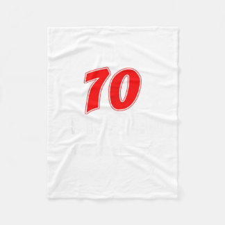 70 Is The New What Was I Saying Funny 70th Birthda Fleecefilt