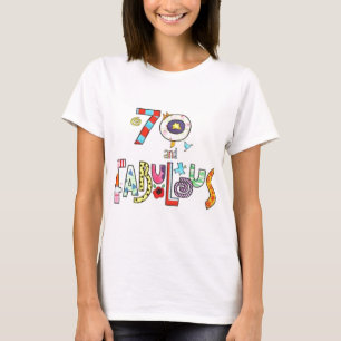 70 och 70th födelsedag för sagolik lycklig tee