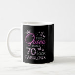 70 och Fabulous 70 Year Old Gift 70th Birthday Gir Kaffemugg<br><div class="desc">70 och Fabulous 70 Year Old Gift 70th Birthday Girls Women</div>