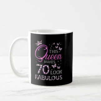 70 och Fabulous 70 Year Old Gift 70th Birthday Gir Kaffemugg