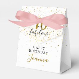 70 och Fabulous Birthday Guld and Black Elegant Presentaskar