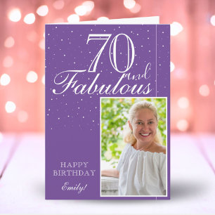 70 och fantastisk elegant 70-års fotografering  kort