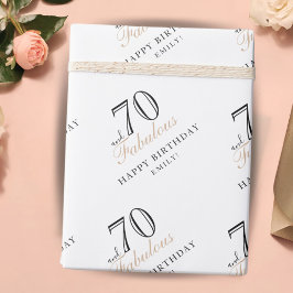 70 och fantastisk elegant kvinna 70-årsdag presentpapper
