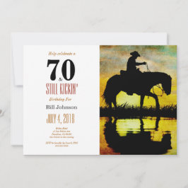 70 och fortfarande Kickins Födelsedagsfest Inbjudningar