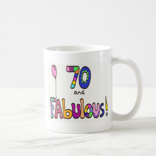 70 och sagolik 70th födelsedag kaffemugg