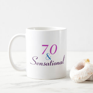 70 och Sensational 70 Birthday Classy Gift Kaffemugg
