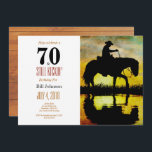 70 och stilla Kickin födelsedagsfest Inbjudningar<br><div class="desc">Gör roterande 70 roliga och minnesvärda med denna 70 & stilla Kickin design. 70 & stilla Kickin i svart och rött. För roligt och en 70th födelsedaginbjudan för snyggt som du kan personifiera och överföra ut för ditt femtionde födelsedagfirande. Ord "70 & stilla Kickin" är uppsättningen genom att använda populär...</div>