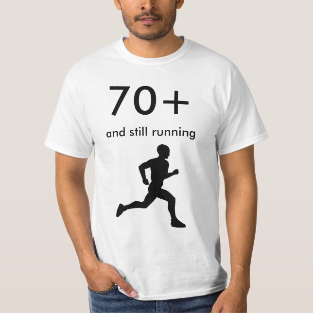 70+ och stilla spring t-shirt (Framsida)