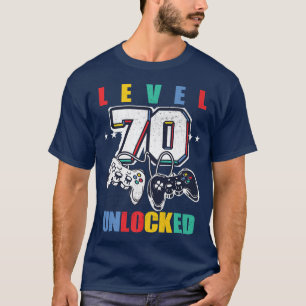 70 Olåst roligt videospel 70:e födelsedagen M T Shirt