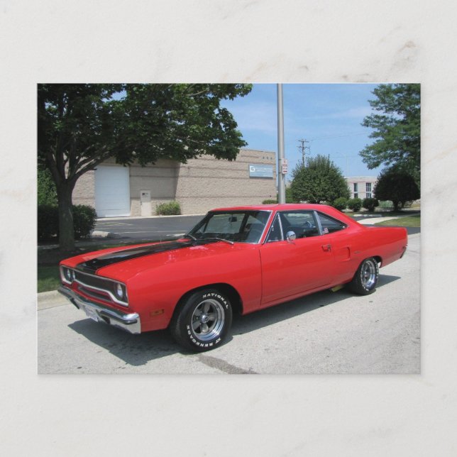 70' Plymouth GTX Vykort (Framsida)