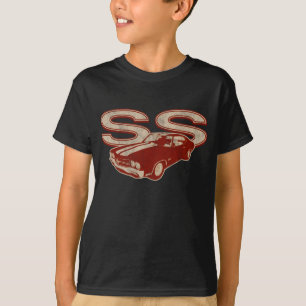 70 röd Chevelle SS bekymrad mörk - T-shirt