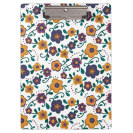 70:s Folk Art Ditzy Retro-Daisy i judiska toner